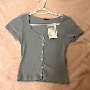 blue brandy melville zelly top
